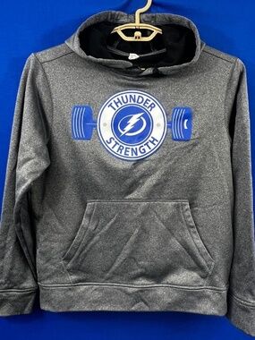 |•SPORT-TEK•| Thunder Strength Hoodie Sweatshirt Size Small Unisex